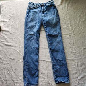 Mavi Jeans Womens 32x30 Blue Kathleen High Rise Slim Boyfriend Denim Stretch